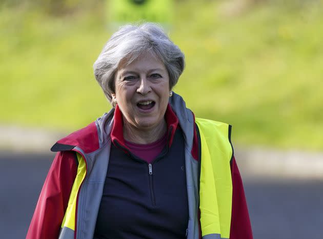 Former prime minister Theresa May. (Photo: Steve Parsons - PA Images via Getty Images)