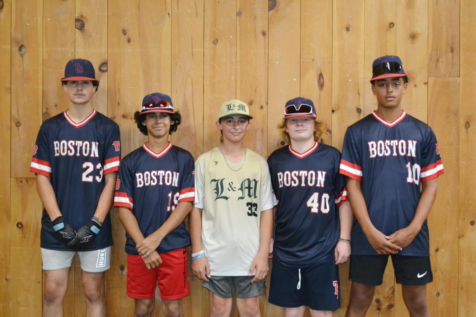 Jack Anderson (New Bedford), Logan Rego (Dartmouth), Mike Tomkiewicz (Rochester), Charlie Barry (Mattapoisett) and Dorian Fortes (Fairhaven) are looking forward to competing at the Junior Future Games