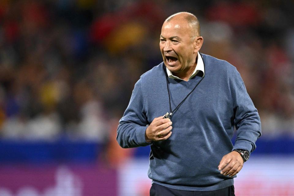 Eddie Jones’s time in charge of Australia may be up (AFP via Getty Images)
