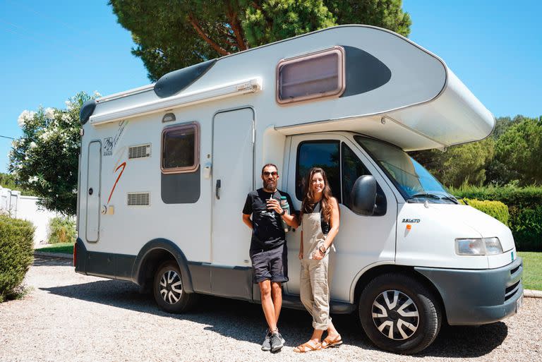 El nuevo motorhome de la pareja, en la actualidad