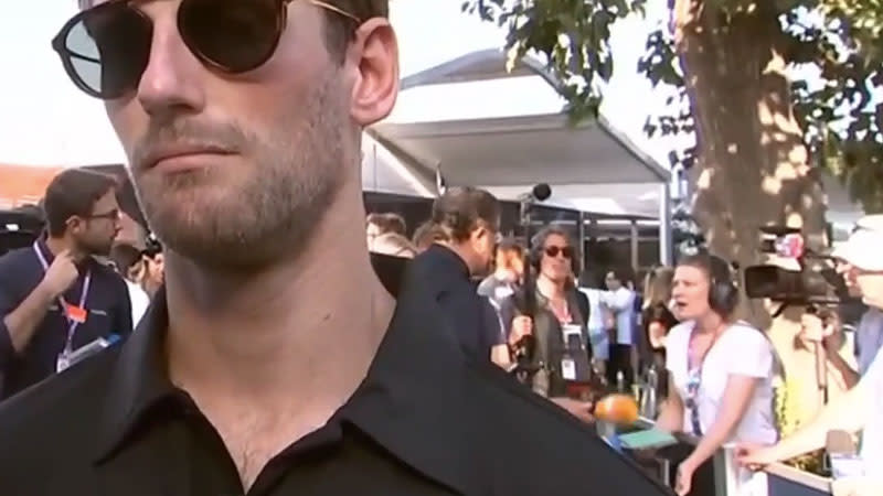 Did Daniel Ricciardo kick off this war of words between two reporters? Pic: Sky Sports