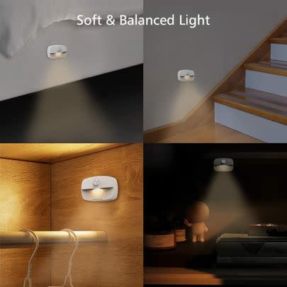 These motion sensor lights will guide your way to the loo in the middle of the night so you don't have to turn the Big Light on. Get them for 50% less!