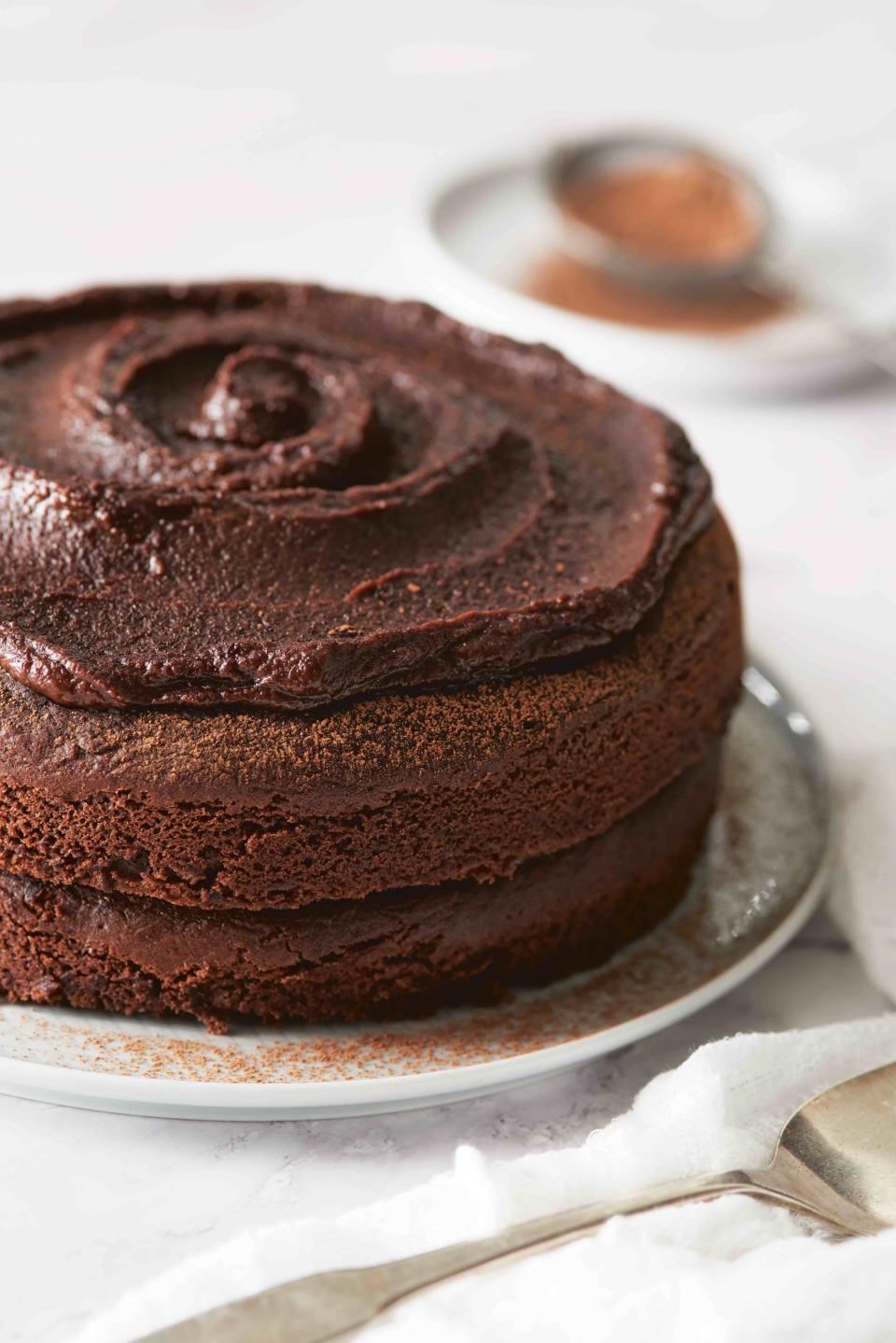 Vegan Chocolate Cake with Nutella Frosting from "A New Take on Cake" by Anne Byrn.