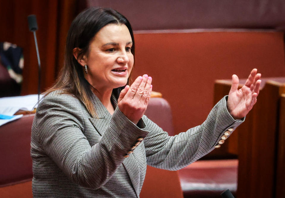 Jacqui Lambie in Parliament House.