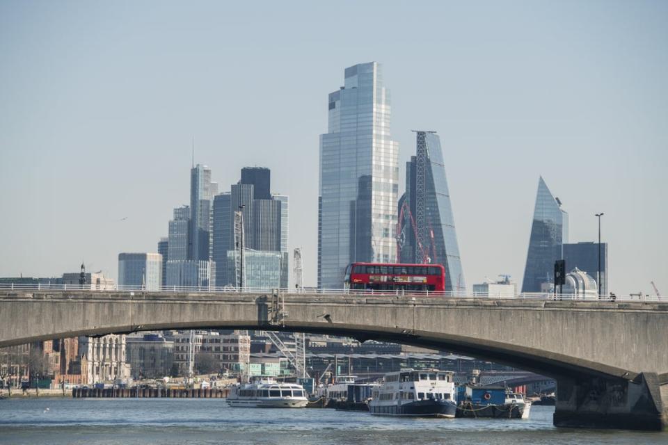 London markets drifted lower in trading on Thursday (Ian West/PA) (PA Archive)