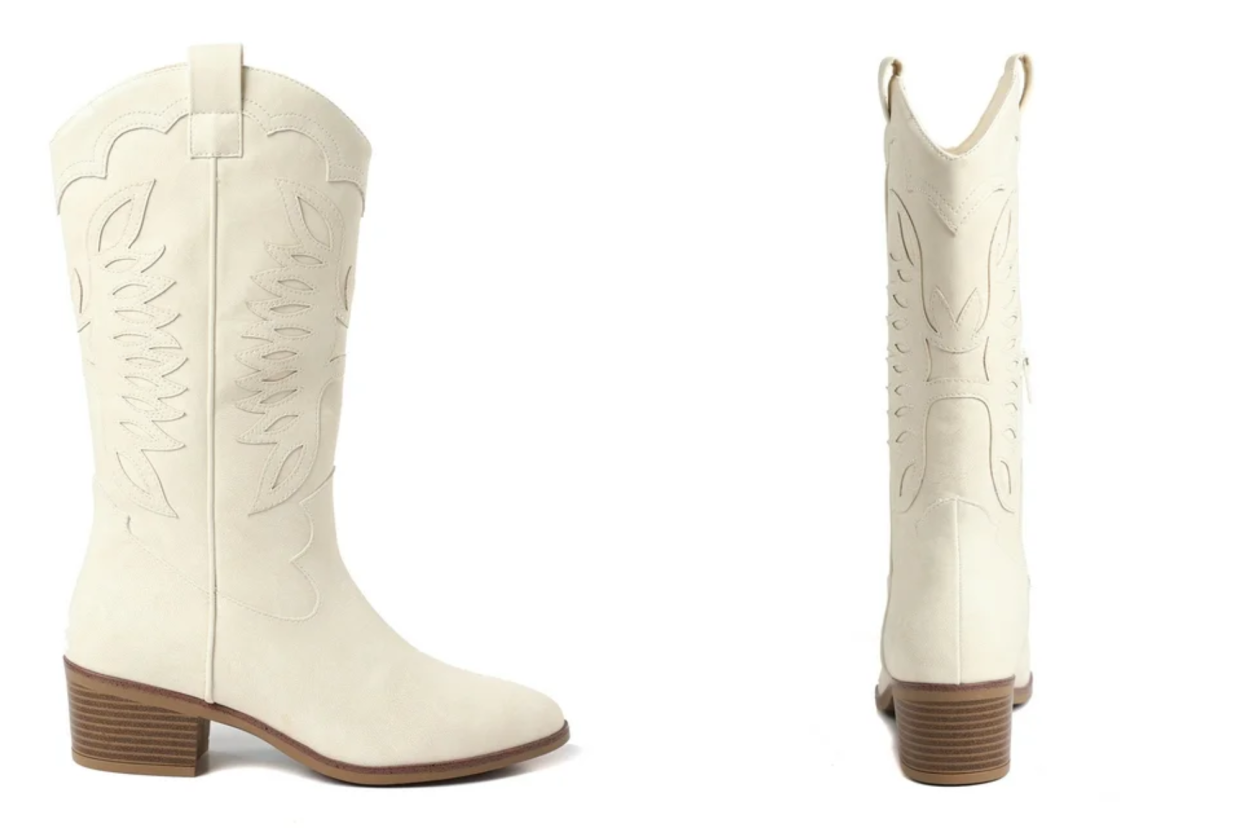 The Pioneer Woman Eagle-Stitched Western Boots