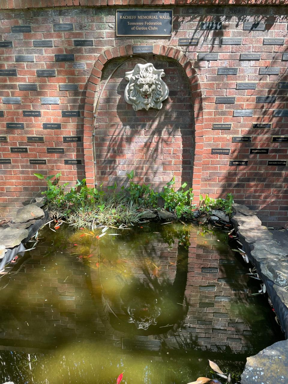 A pond with goldfish helps add to the beauty of Ivan Racheff House and Gardens.