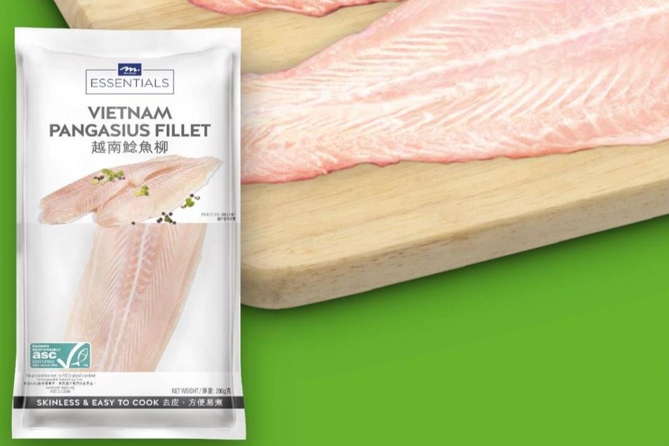一批Meadows Essentials越南鯰魚柳在澳門驗出帶有新型冠狀病毒。(惠康FB圖片)