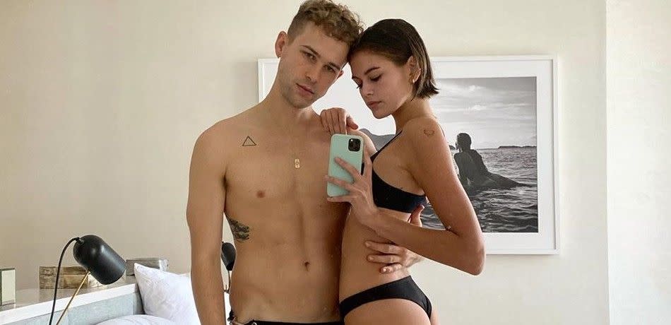 Kaia Gerber and Tommy Dorfman take a selfie