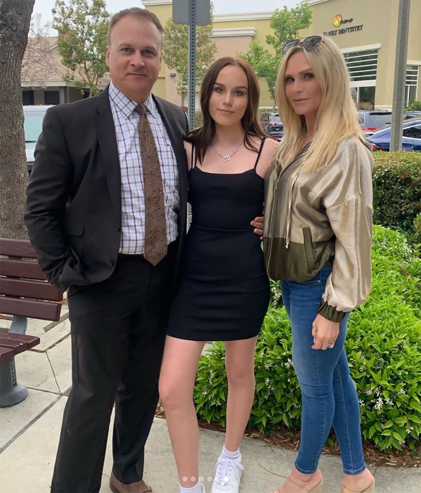 Simon Barney and Tamra Judge with daughter Sophia | Tamra Judge/Instagram