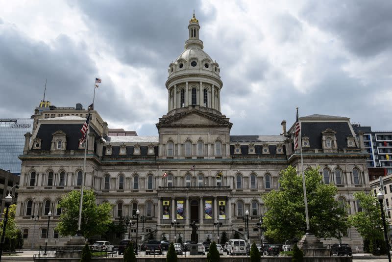 FILE PHOTO: Baltimore City Hall is seen in Baltimore, Maryland