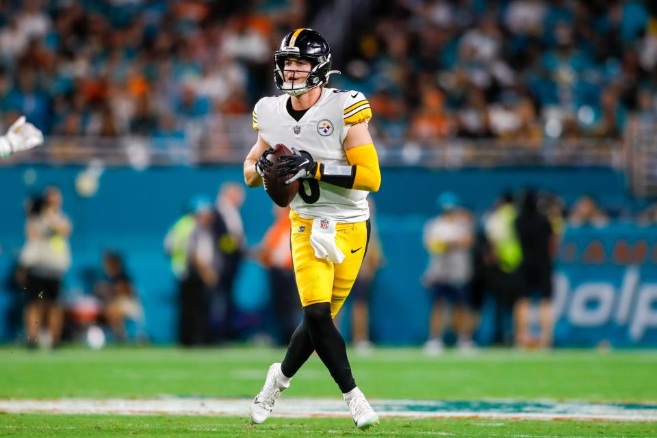 Pittsburgh Steelers quarterback Kenny Pickett has thrown two touchdowns against eight interceptions.