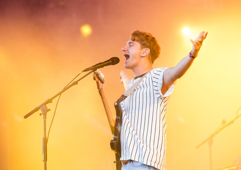 <p>Dave Bayley of Glass Animals performs at the 2017 Panorama Music Festival at Randall’s Island on July 30, 2017 in New York City. (Photo by Noam Galai/WireImage) </p>