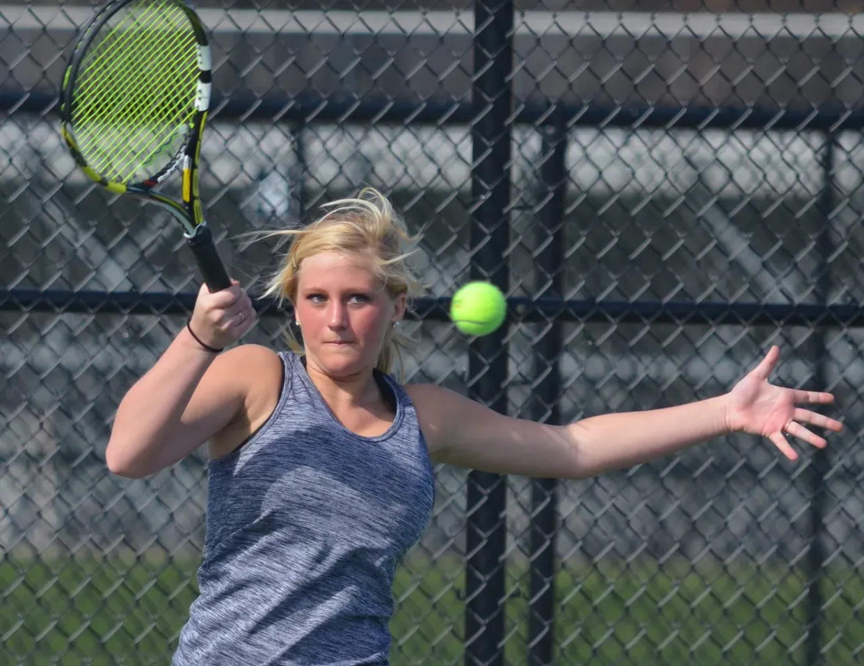 Holland Christian's Terin Everse was the No. 1 singles player.