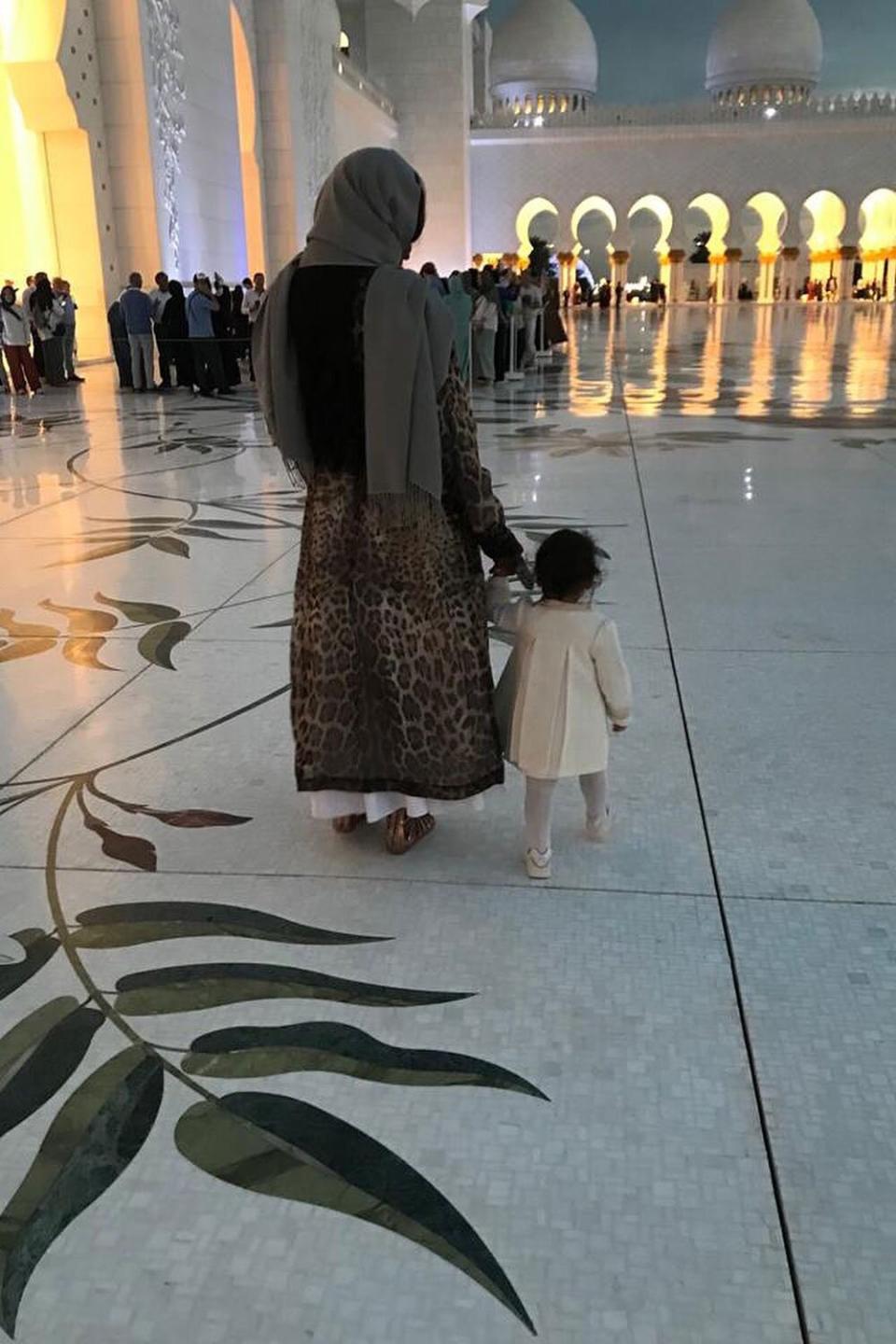 https://www.instagram.com/p/CoDQ10eMjcA/?hl=en  working hed: Naomi Campbell Shares Rare Photos of Her Daughter During a Visit to the Sheikh Zayed Grand Mosque