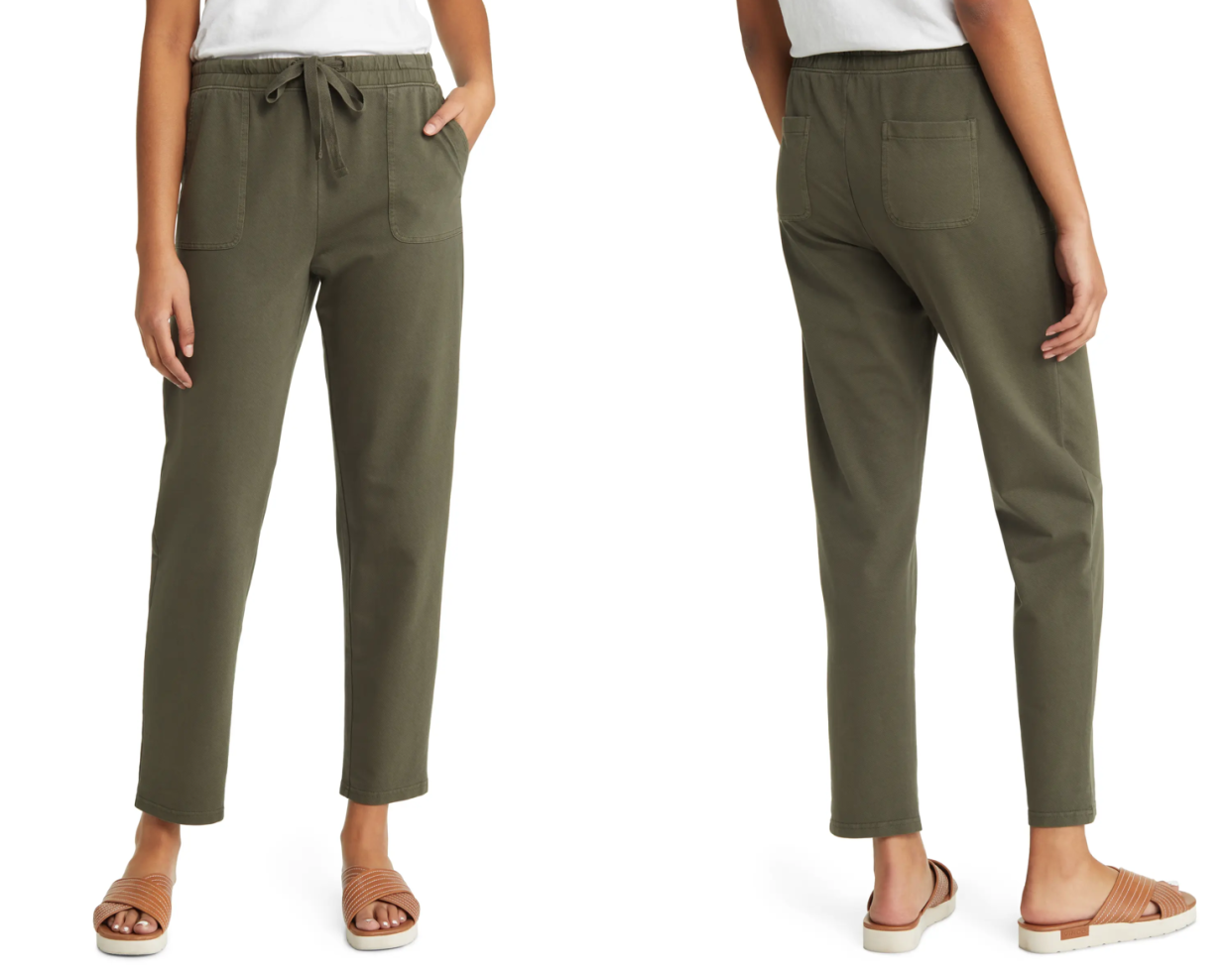 Caslon's Easy Stretch Organic Cotton Joggers are every athleisure lover's dream; they're dressy enough to wear to work yet comfortable enough to lounge around in. 
