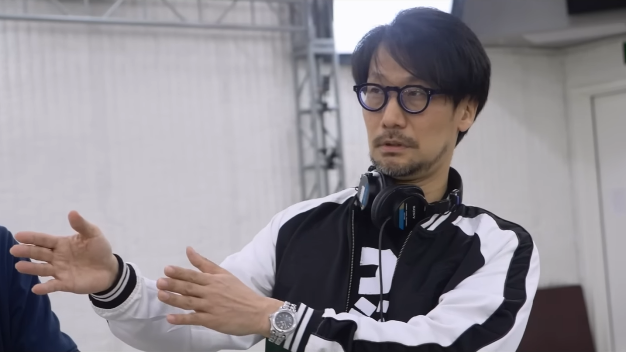  Hideo Kojima directing a mocap session. 