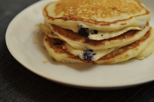 Lemony Cream Cheese Pancakes