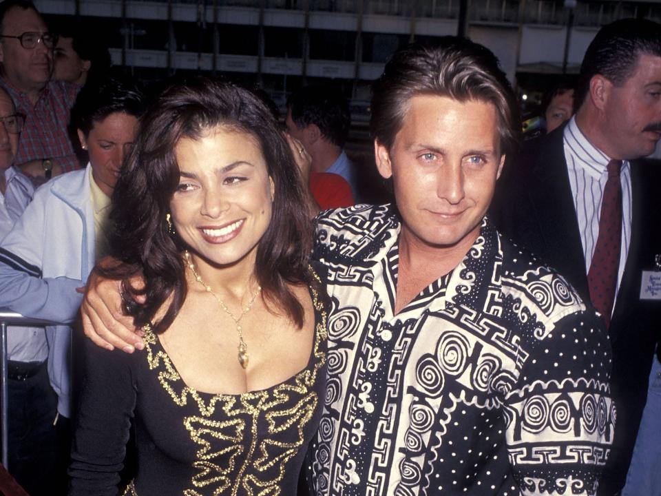 Paula Abdul and Emilio Estevez