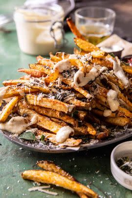 Garlic Parmesan French Fries w/ Caesar Dressing