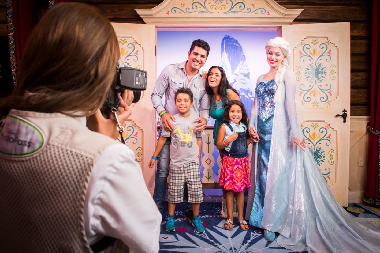 guests can meet princess anna queen elsa from frozen inside royal sommerhus, their cozy cabin in the norway pavilion at epcot here, guests can meet the royal sisters, pose for a photo, and share a warm embrace epcot is one of four theme parks at walt disney world resort located in lake buena vista, fla ryan wendler, photographer