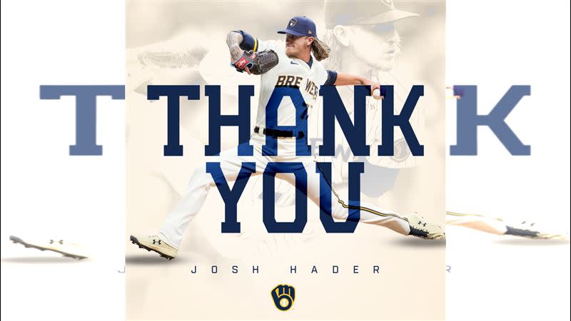 明星終結者「飄髮哥」黑德（Josh Hader）遭釀酒人交易。（圖／翻攝自釀酒人推特）