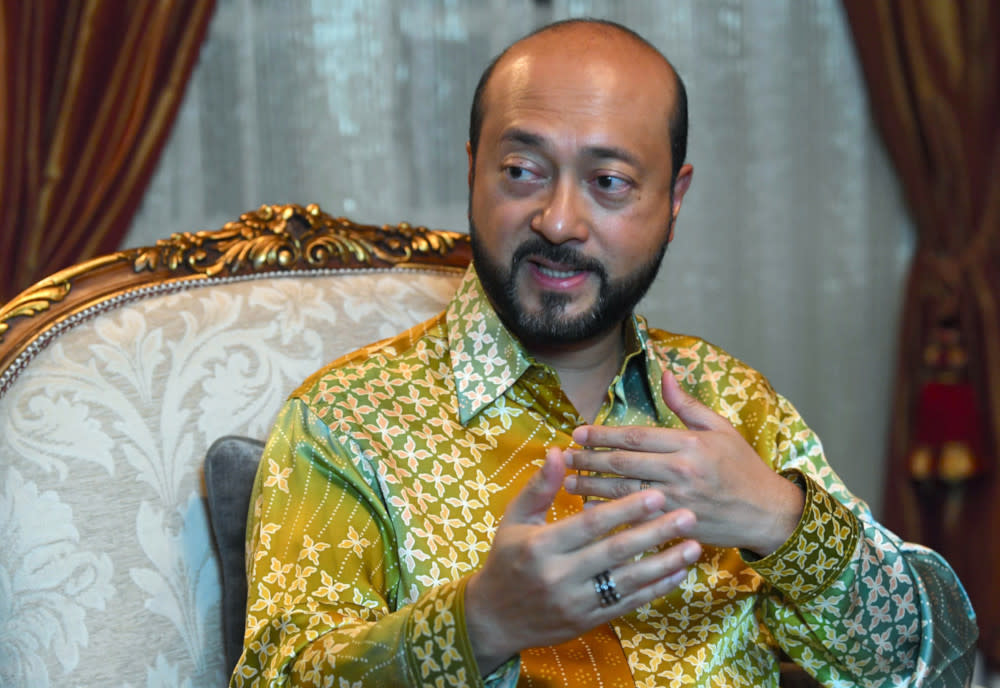 Mukhriz said in an interview published today that he hopes the Pakatan Harapan leadership will leave him alone even as political observers predict his rapid rise due to his political pedigree. — Bernama pic