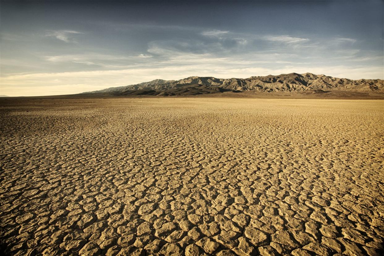 Dry Cracked Lake Bed 