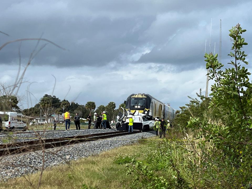 At least one person was killed Friday in the collision of a Brightline train and vehicle that happened in the same location as a Wednesday crash which claimed the life of a 62-year-old man.