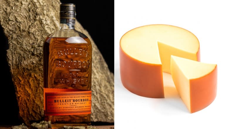 Bulleit Bourbon and smoked gouda