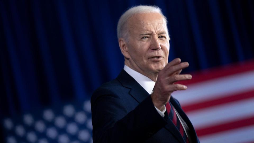 PHOTO: President Joe Biden speaks during a campaign event in Milwaukee, WI, March 13, 2024.  (Brendan Smialowski/AFP via Getty Images)