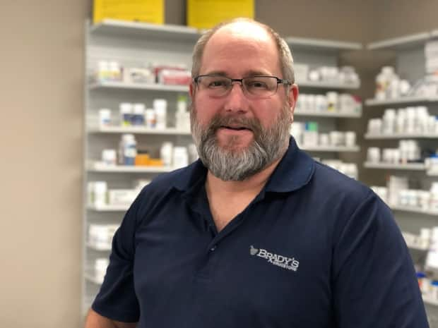 Pharmacist Tim Brady is the owner of Brady's Drug Stores in Essex, Ont., and Beller River, Ont. He says he's excited that both his stores have been selected to offer vaccines.