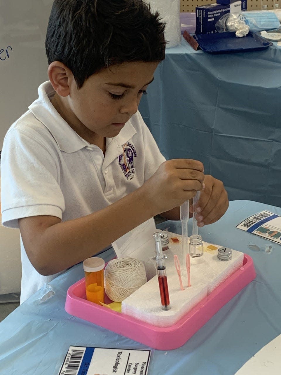 Bently Chotai becomes a toxicologist for the day and learns about proper tool usage and testing samples