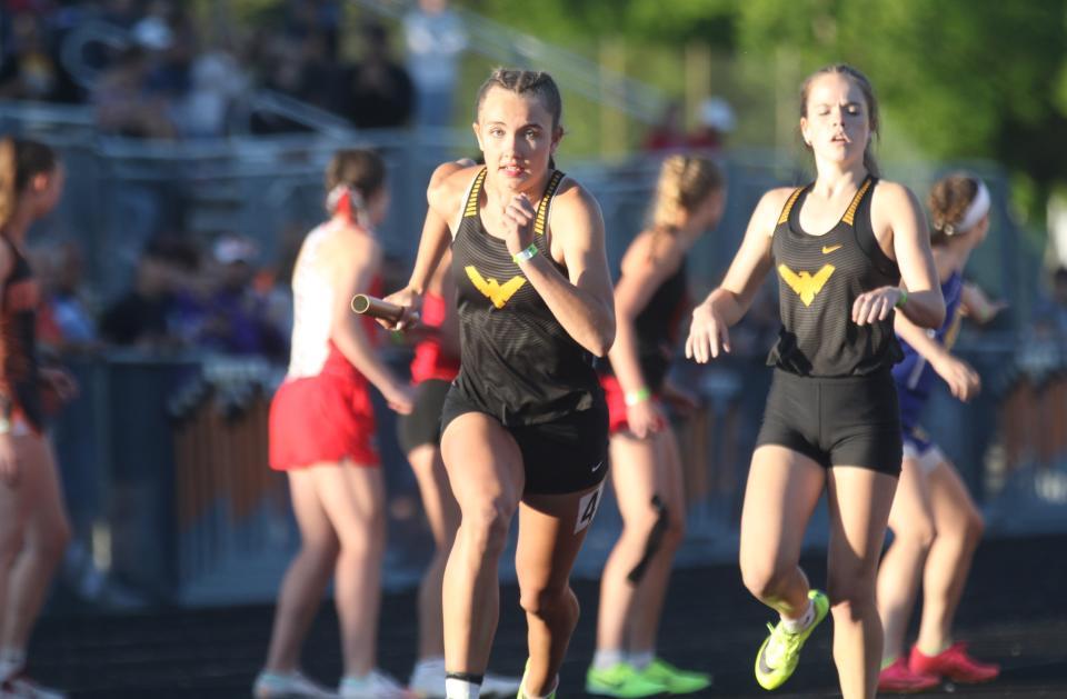 Division III regional track meet at Heath High School.