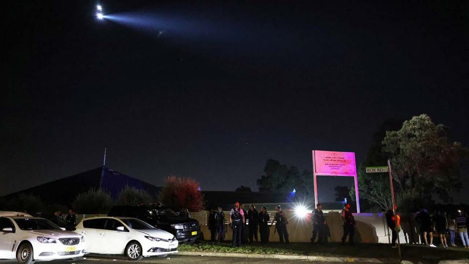 police outside church