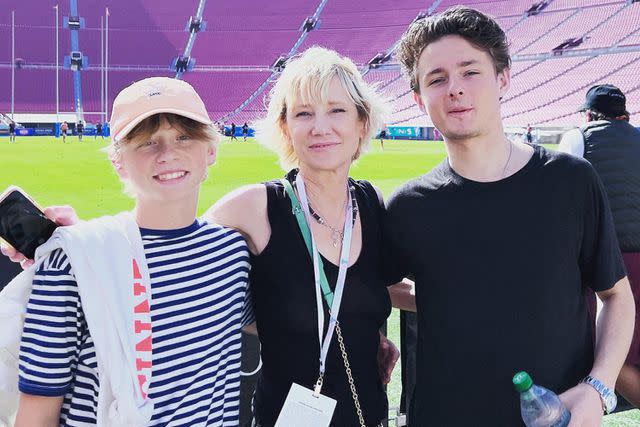 Anne Heche/Instagram Anne Heche and sons Atlas and Homer