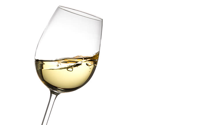 glass of white wine