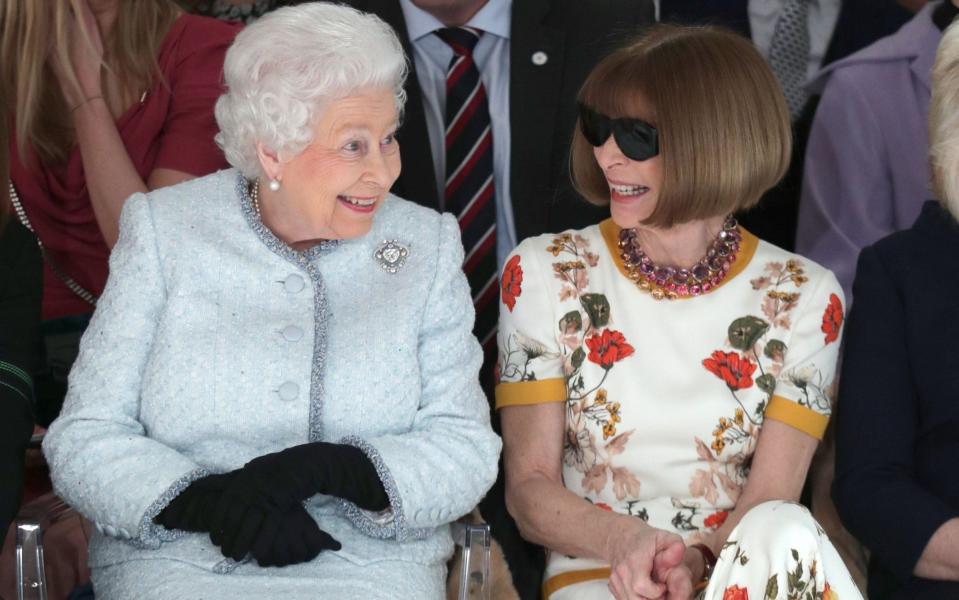 The Queen and Anna Wintour - Getty