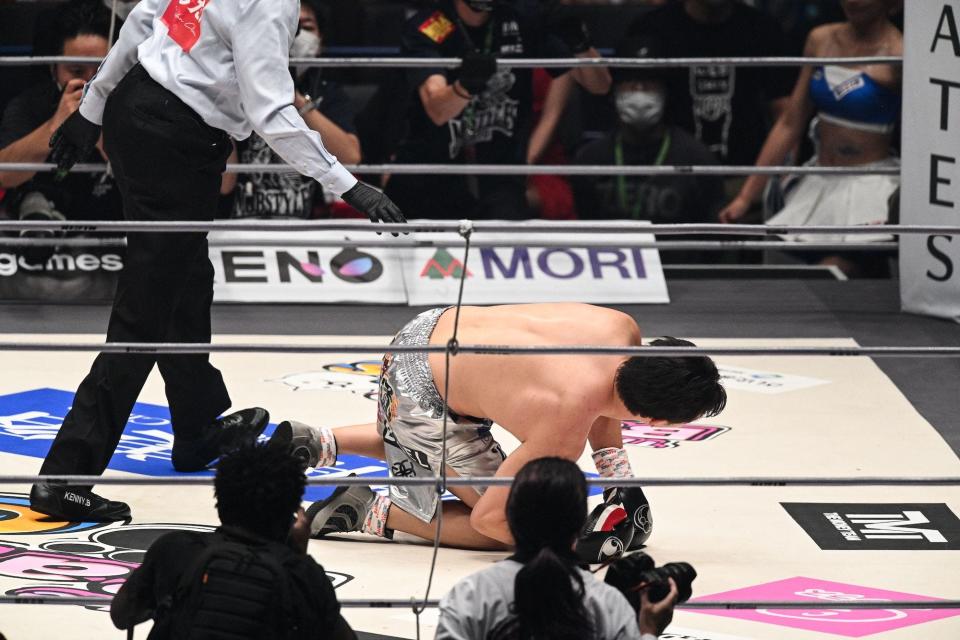 Mikuru Asakura got knocked down in round two.