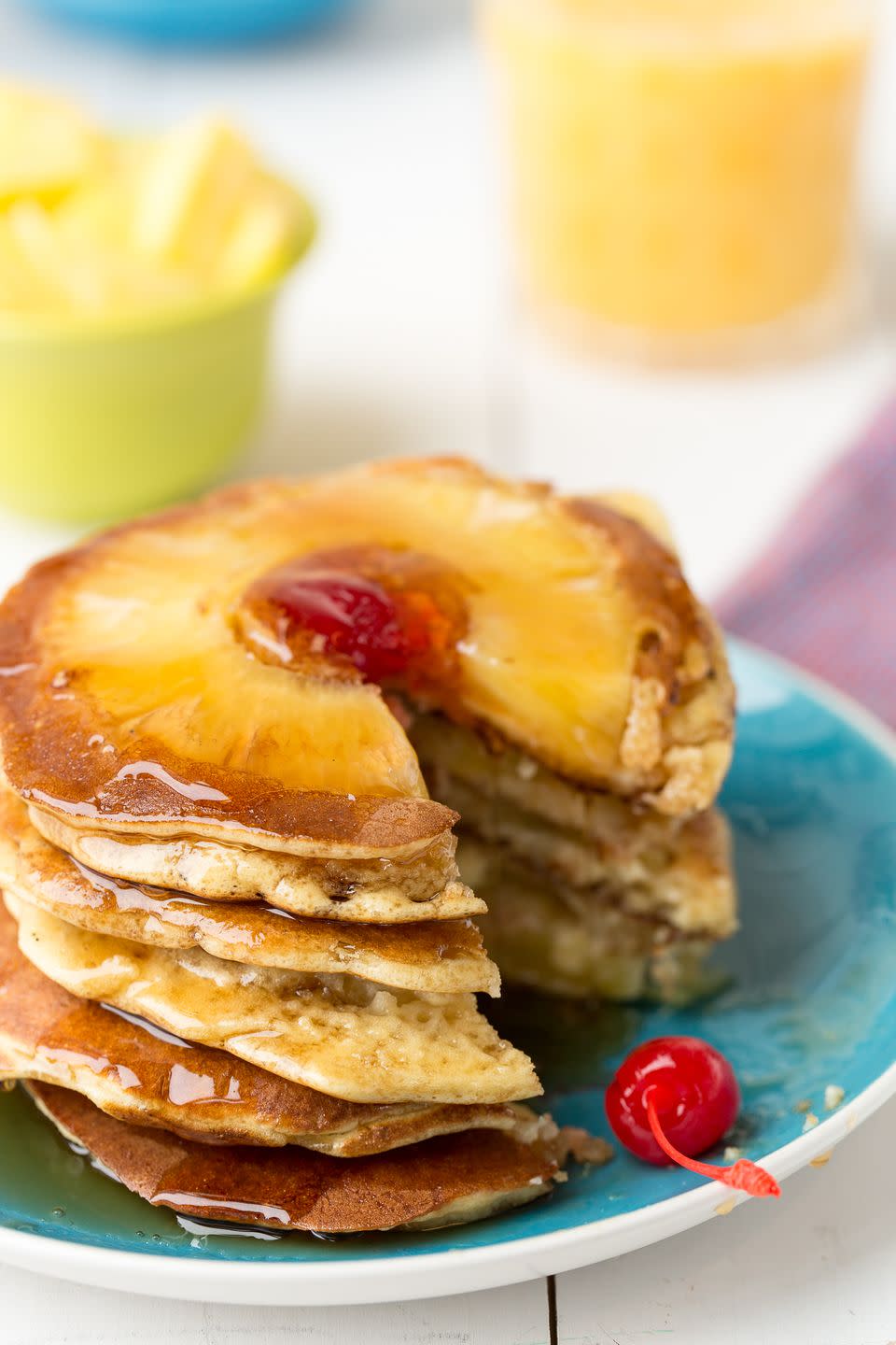 74) Pineapple Upside-Down Pancakes