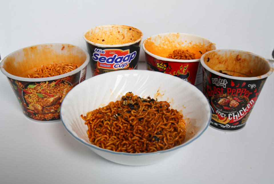 image of spicy instant noodles