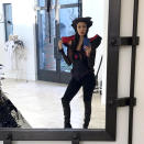 <p>The mom of three broke out a Disney witch-inspired costume for a bash at her place with her friends and all of their kids. “Evil” is how Kardashian described it. (Photo: <a rel="nofollow noopener" href="https://www.instagram.com/p/BL_6fAqFMPi/?taken-by=kourtneykardash&hl=en" target="_blank" data-ylk="slk:Instagram);elm:context_link;itc:0;sec:content-canvas" class="link ">Instagram)</a> </p>