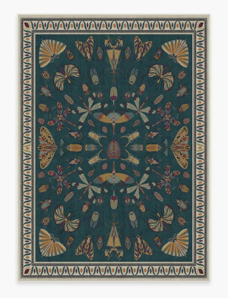 Iris Apfel Flutterby Rug, 5' x 7'