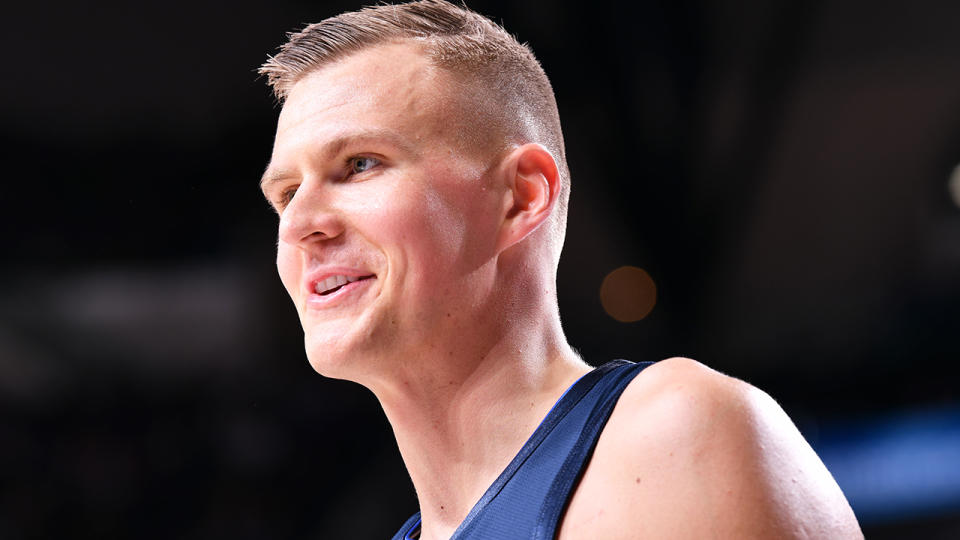 Dallas Mavericks big man Kristaps Porzingis' form has improved as the season has progressed, particularly while teammate Luka Doncic was out injured. (Photo by Glenn James/NBAE via Getty Images)