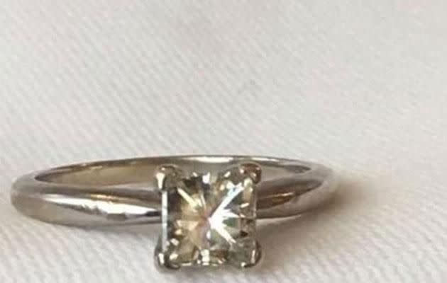 The lost ring wasn't covered by insurance because it was lost overseas. Photo: Supplied
