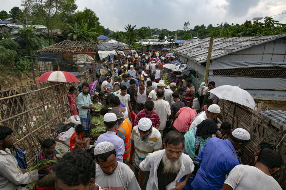 Ein Flüchtlingslager für Rohingya in Bangladesch im August (Bild: Allison Joyce/Getty Images)