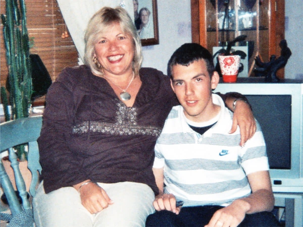 Matthew Leahy (right), died under the care of Essex mental health services, (left) his mother Melanie Leahy 