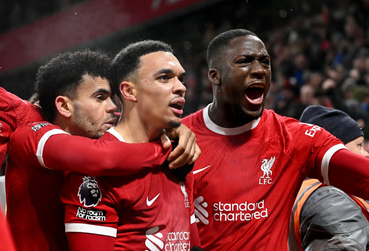 Stunning: Liverpool struck late to beat Fulham on Sunday (Liverpool FC via Getty Images)