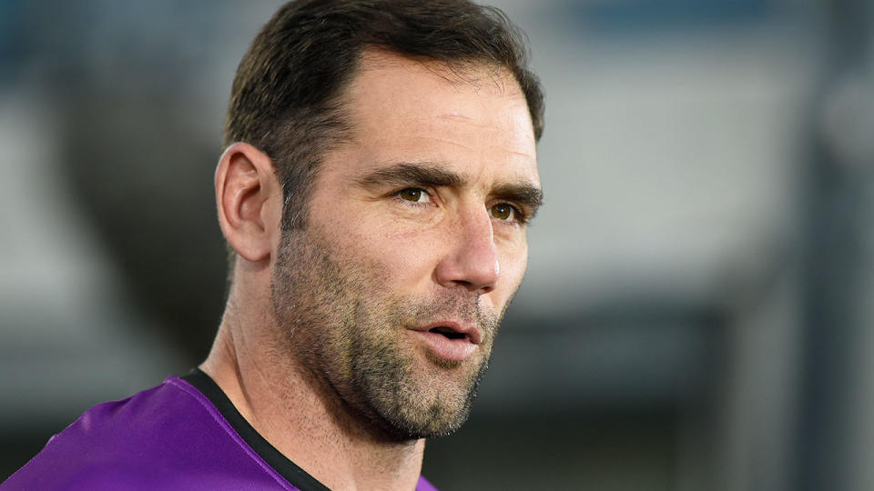 Pictured here, veteran Melbourne Storm captain Cam Smith.