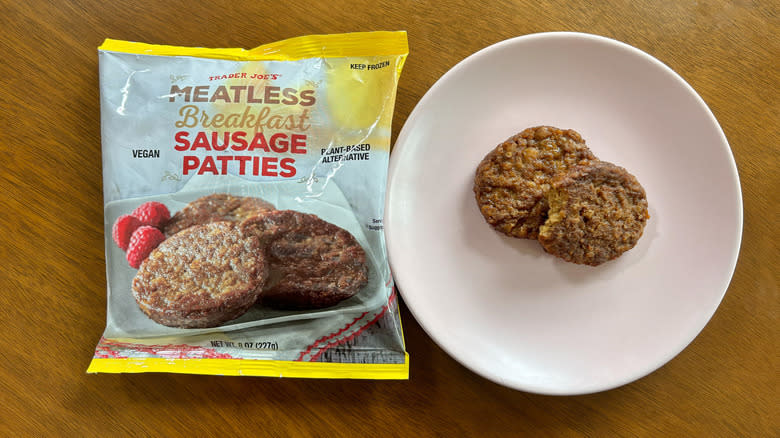 Trader Joe's meatless breakfast sausage patties